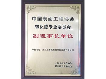 中国表面工程协会转化膜专业委员会理事长单位